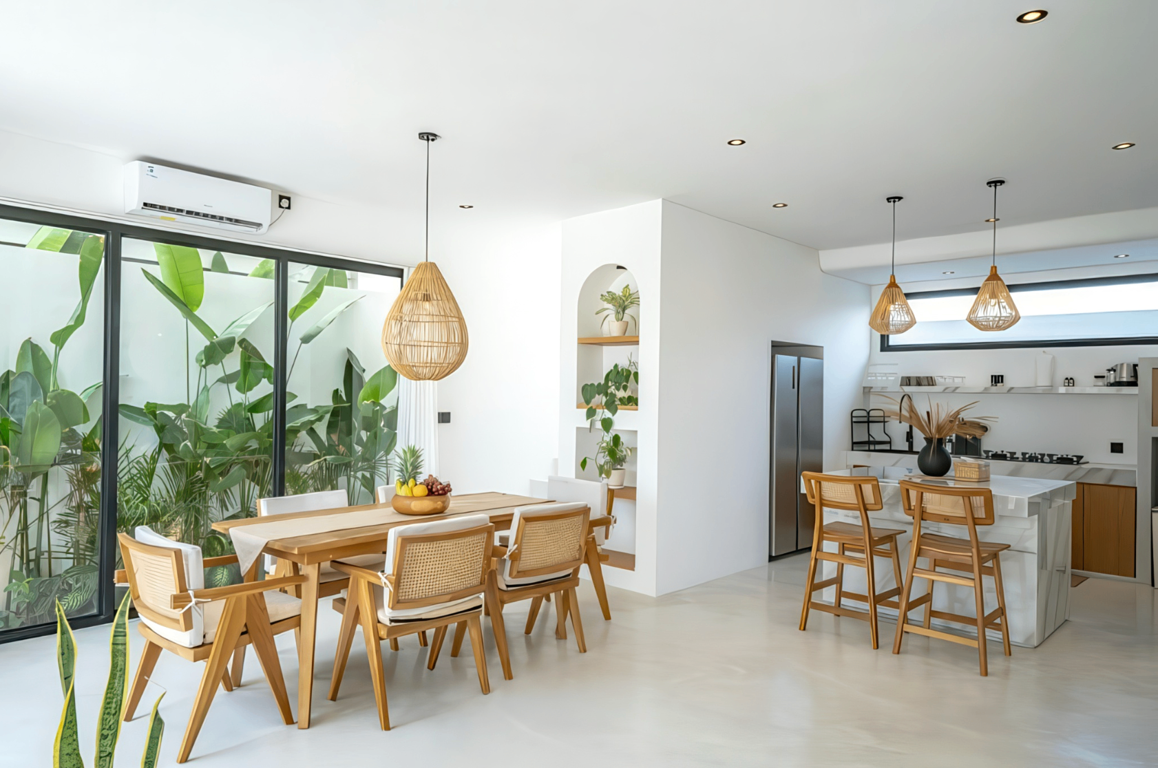 Eet- en keukenruimte in Luna Uluwatu