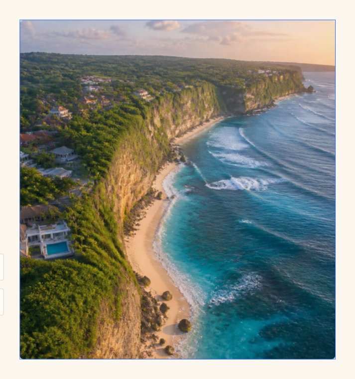 Kustlijn van Uluwatu op Bali